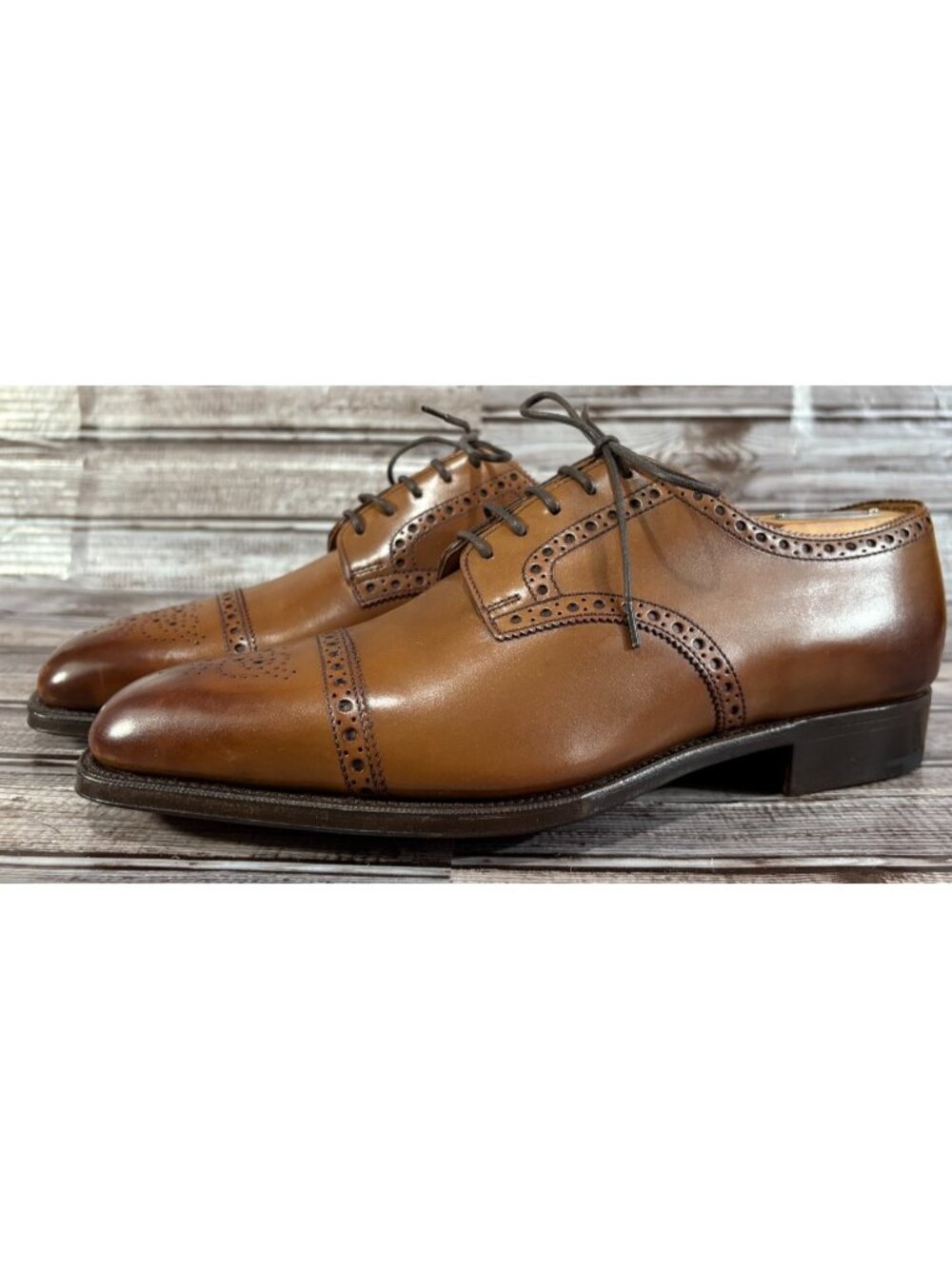 Edward Green Cardiff | Edwardian Antique shoes sz 7.5 UK 8D US handmade England